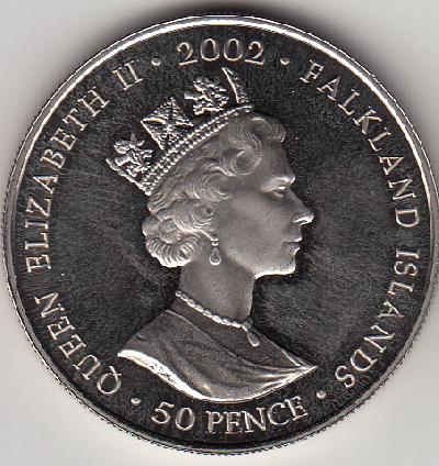 Beschrijving: 50 Pence GOLDEN JUBILEE COACH